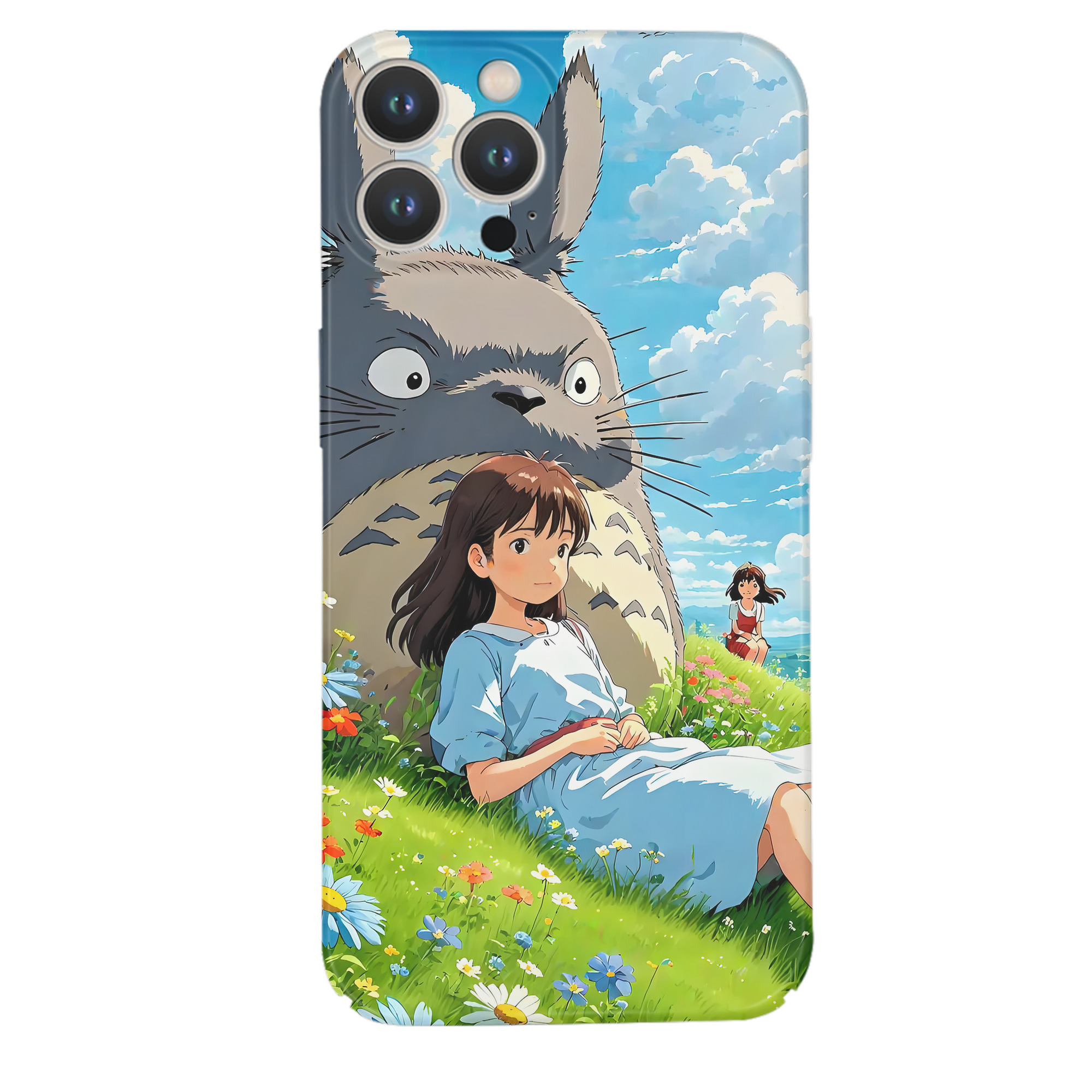 （画像用） となりのトトロ 草壁メイ 草壁サツキ My Neighbor Totoro Satsuki Kusakabe Mei Kusakabe 【iPhone 14シリーズ対応】ハードケース